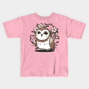 Chill Japanese Owl Kids T-Shirt